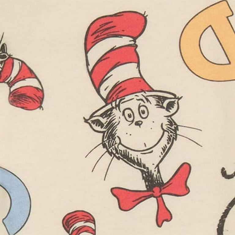 90s USA製 Dr.Seuss ドクタースースー プリントスウェット 赤 L