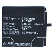 Synergy Digital Cell Phone Battery, Works with MeiZu BT51 Cell Phone, (Li-Pol, 3.8V, 3050 mAh) Ultra High Capacity Battery