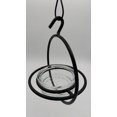 thumbnail image 3 of Couronne - Amphora Recycled Glass Vase & Metal Stand - Lime, 3 of 4