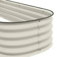 thumbnail image 3 of AsterOutdoor Galvanized Raised Garden Bed Kit, Outdoor Metal Elevated Planter Box with Safety Edging, 3 of 5