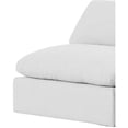thumbnail image 5 of Meridian Furniture Comfy White Linen Textured Fabric Modular Sofa, 5 of 10