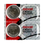 2 x Maxell CR2032 Batteries, Lithium Battery 2032