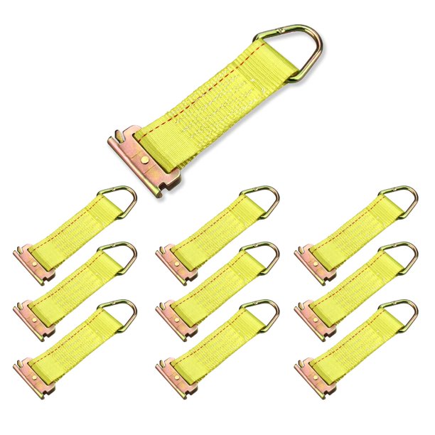 ANLU LOAD E Track Rope Tie Off E Track Tie Down Straps with D Ring for Load Securement in