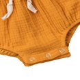thumbnail image 4 of Baby Girls Romper Solid Color Ruffle Sleeveless Backless+Headband Outfits Clothes, 4 of 5