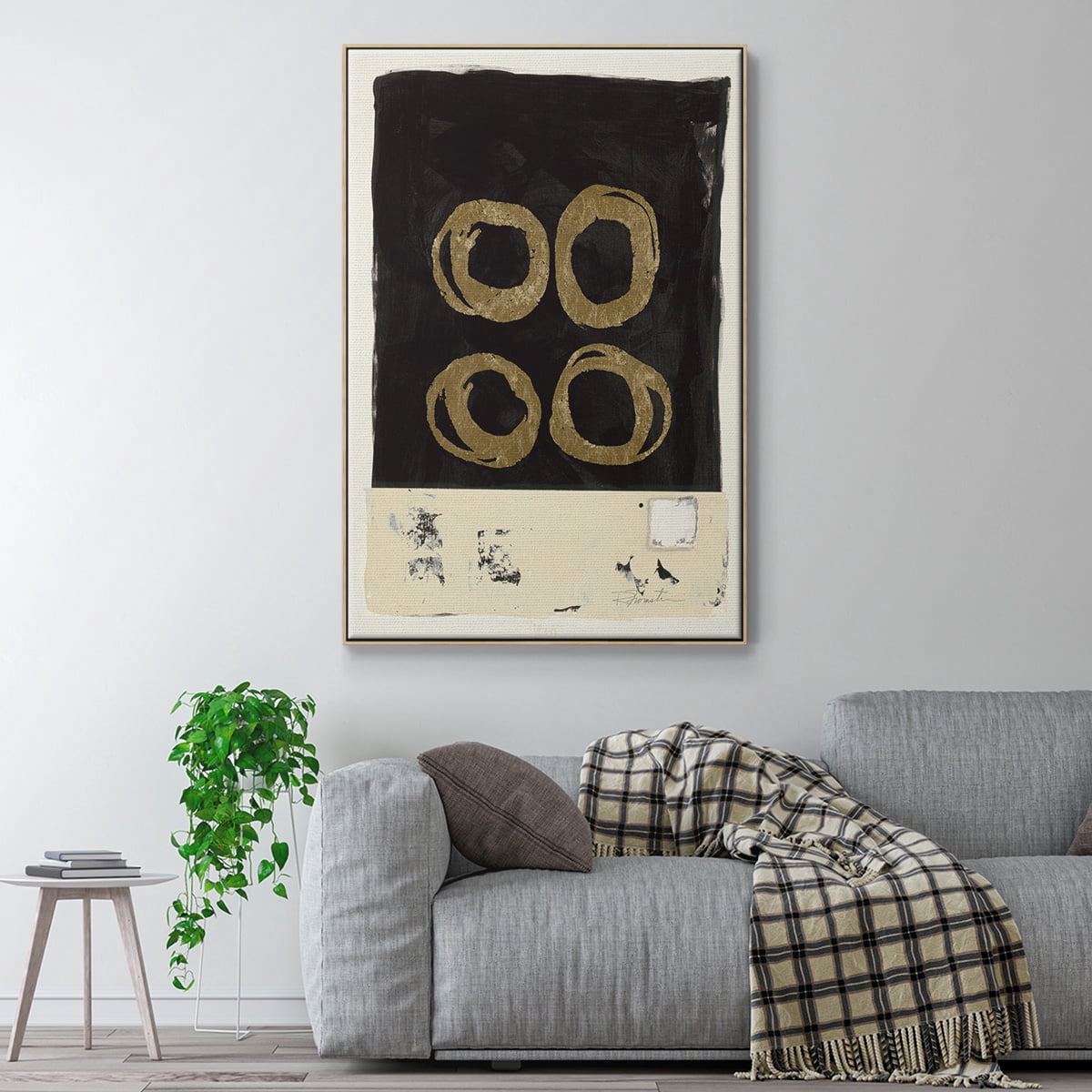 Standing Strong II Framed Premium Gallery Wrapped Canvas - Ready to Hang - 27 x 41 - Natural Wood Floating Frame