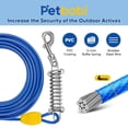 thumbnail image 2 of Cable de amarre para perros Petbobi de 15 m, resistente, con resorte, 2 of 6