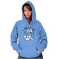 thumbnail image 3 of I Need My Daily Iron Golfer Golf Joke Unisex Plus Fleece Graphic Hoodie Brisco Brands 4X, 3 of 5