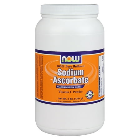 NOW Foods Sodium Ascorbate Antioxidant Protection, Pharmaceutical Grade, 3