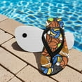 thumbnail image 3 of Psesaysky Boy Girl Flips Flops for Kids Cartoon Basketball Print Slip-on Thong Sandals Kids Slides Water Shoes for Beach Swim Pool Size 1, 3 of 7