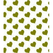 Golden Yellow Hearts Edible Cake & Cupcake Image Decoration Frosting Sheet