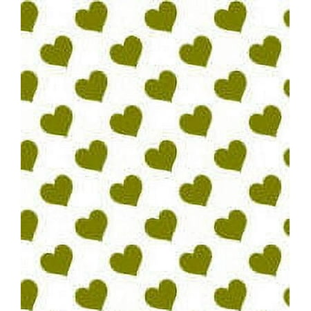 Golden Yellow Hearts Edible Cake & Cupcake Image Decoration Frosting Sheet