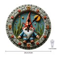 thumbnail image 2 of Fantasy Gnomes Wall Clock 10 Inch Silent Non Ticking Round Wooden Clock Decoration for Living Room Kitchen Bedroom Bathroom Office Classroom, 2 of 8