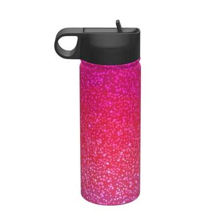 

Gaeub Light Purple Glitter Printed 18oz Sports Insulated Kettle With Straw Sports Insulated Bottle Water Bottle For Running Hiking Cycling Climbing Mens Womans Insulated Water Bottle