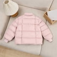 thumbnail image 6 of Wilark Girls Winter Coats Quilted Long Sleeve Collared Loose Fit Casual Fashion Puffer Jacket Pink 4-10, 6 of 8