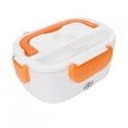 thumbnail image 5 of M Buder Portable 12V Car Use Electric Heating Lunch Box Bento Meal Heater Food Container Warmer 1.05L / 35.5 oz Capacity Orange, 5 of 9