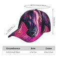 thumbnail image 2 of Balery Watercolor Painting White Horse Gorra de béisbol de tamaño ajustable para correr, entrenar y actividades al aire libre. Gorra de papá para todas las estaciones., 2 of 6