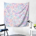 thumbnail image 2 of YFYANG Colorful Mandala Floral Texture Tapestry, Bedroom Dormitory Living Room Decoration Tapestrys Wall Hanging , 59 x 59 in, 2 of 9