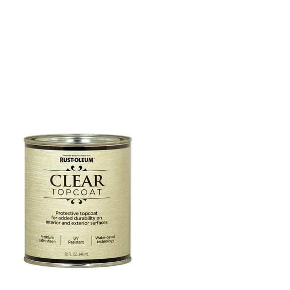 2 Pack, Clear, Rust-Oleum Metallic Accents Paint- 253613, Quart