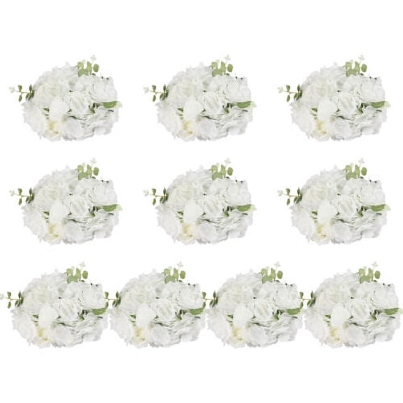 10X Artificial Flower Ball 12 Heads Wedding Flower Balls for Centerpieces