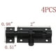 thumbnail image 2 of Black Barrel Bolt Lock Aluminum Alloy Slide Bolt Latch 2 Inch Door Latch Lock Security Sliding Lock With Screws Pack Of 4, 2 of 5
