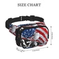 thumbnail image 4 of Zufioo Largemouth Bass Fish in USA Print Square Double Layer Waist Bag, Durable & Stylish Fanny Pack with Zippered Pockets and Adjustable Strap for Outdoor & Daily, 4 of 9