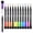 Multicolor, variant on Djiypn Magnetic Dry Wipe Whiteboard Markers with Built-In Erasers - 12 Color Fine Tip Markers for Home, Office - Precision Writing Mess-Free Corrections and Effortless Organization