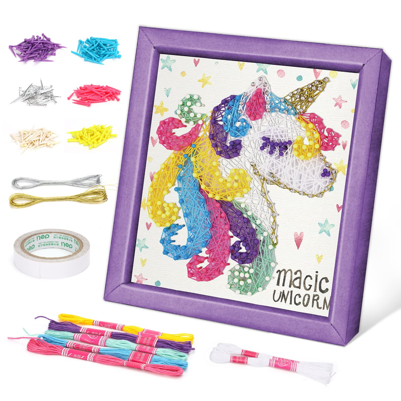 Dream Fun Gift for Kid Girl 8 9 10 11 12 Year Old, Unicorn Craft Toys for  Teens Age 4 5 6 7 Kid Birthday Present Art and Craft Night Light Kit