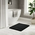 Mainstays Black Performance Foam 20"x 32" Bath Rug