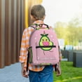thumbnail image 6 of Yiaed Cute Avocado Print School Backpack College Backpack Daypacks for Students High School Spacious and Durable Daypack for Work and Travel-One Size, 6 of 6