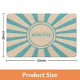 thumbnail image 4 of Non-Slip Boho Bathroom Rugs - Half Circle Bath Mat, Cute Bohemian Design, Perfect for Bedroom, Home Decor, Shower, Washable Indoor Floor Door Mat, Sun Retro Theme, 20x32 inch, 4 of 5