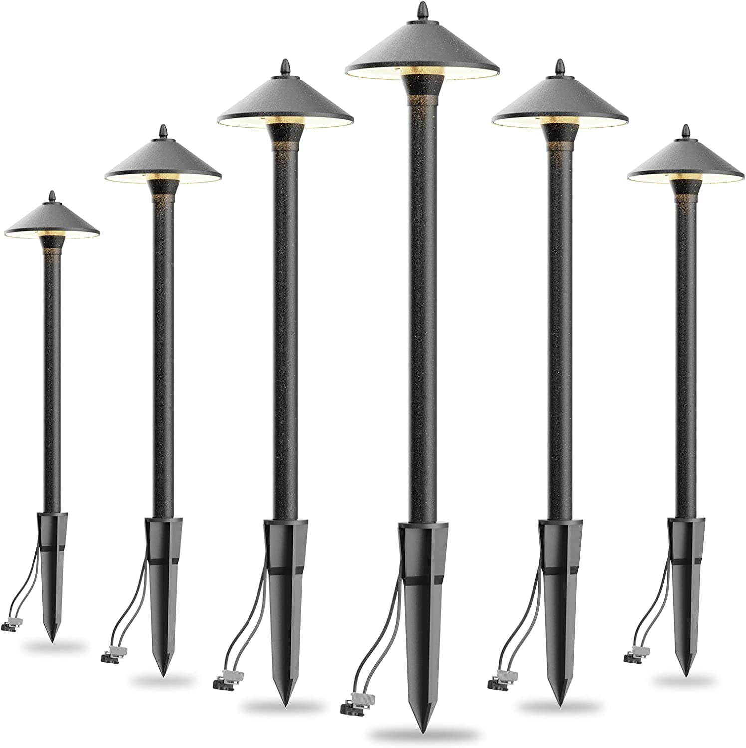 Low Voltage LED Pathway Lights 1.2W Outdoor Landscape Lighting 6 Pack