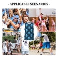 thumbnail image 6 of Honeii Blue Owl print basktball shirt for men and women, Unisex basketball jersey for Theme party-3X-Large, 6 of 6