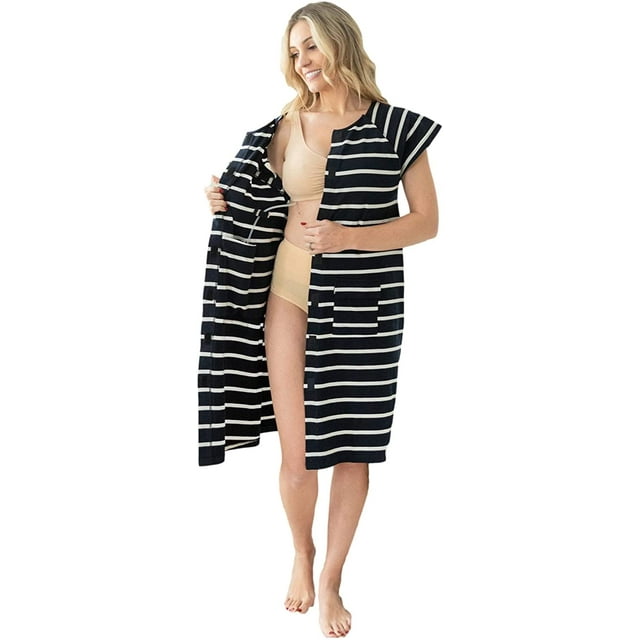 Surgical Recovery Patient Hospital Gown With Internal Pockets for Post