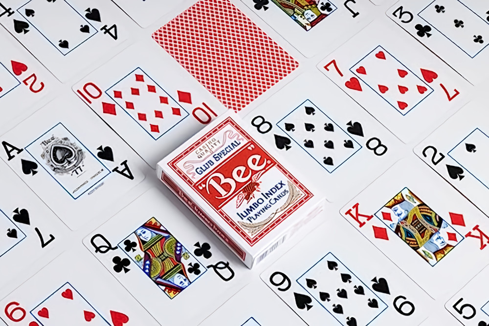 Bee Pokerkarten Jumbo Index – US Playing Card Company, Größere Zahlen Für Bessere Sichtbarkeit