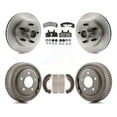 thumbnail image 1 of Transit Auto Front Rear Disc Brake Rotors Hub Assembly Semi-Metallic Pads and Drum Kit for Car 1988-1991 C1500 Chevrolet GMC K8S-103492, 1 of 11