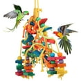 thumbnail image 6 of Rzvnmko Large Parrot Bird Toys,Colorful Wooden Blocks Beads Chewing Bird Toys for Parrots,Birds Macaw Toys Cockatoo Toys African Grey Parrot Toys Medium Parrots, 6 of 11
