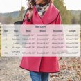 thumbnail image 3 of Riecok Womens Pea Coats Long Sleeve Button down Jackets Lapel Collar Overcoat Warm Casual Winter Outerwear L, 3 of 6