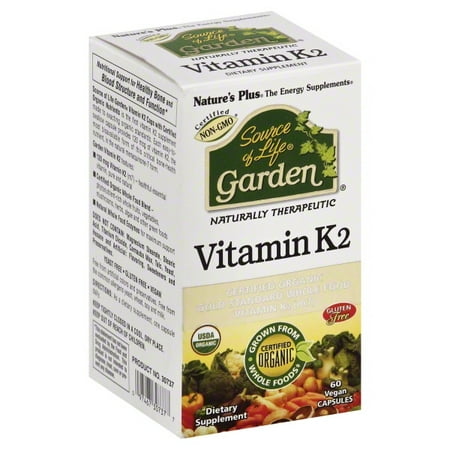 Natural Organics Laboratories Natures Plus Source of Life Garden Vitamin K2, 60