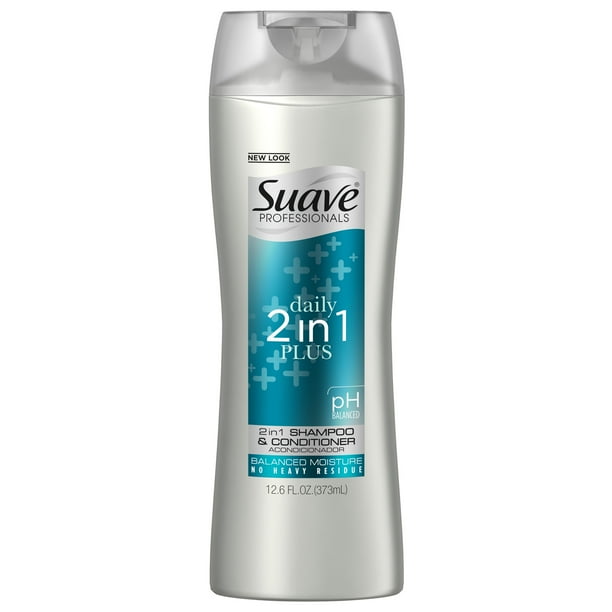 Suave Professionals Plus 2 in 1 Shampoo and Conditioner, 12.6 oz