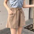 thumbnail image 4 of uublik Shorts Womens Super Soft Lounge Shorts Beige, 4 of 5