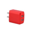 thumbnail image 2 of Puertos USB duales Cargador de pared Teléfono rápido de viaje Cargador de tableta Adaptador de carga USB DC 5V 2A Enchufe de EE. UU., Rojo Vogacara EL5183-01, 2 of 2
