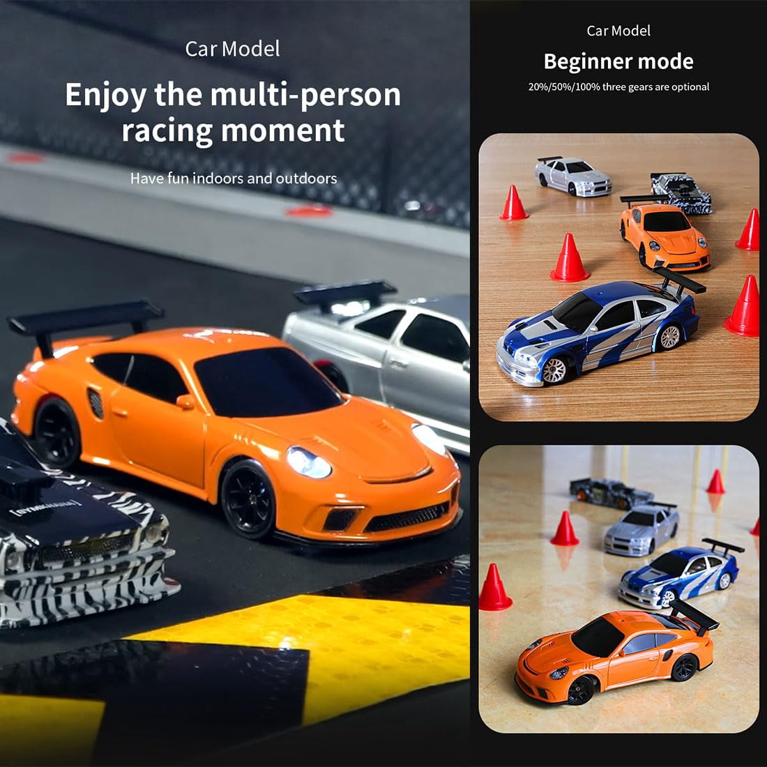 1:43 Scale Mini 4WD Drift RC Car High Speed Professional Racing Vehicle,Wireless Remote Control Toy for Boys, Kids Gift Race Car