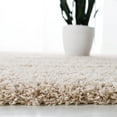 thumbnail image 5 of SAFAVIEH Laguna Neven Plush Solid Shag Area Rug, Beige, 11' x 15', 5 of 8