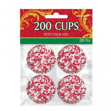 200 Paper Cupcakes by Amscan Petit Four Size
