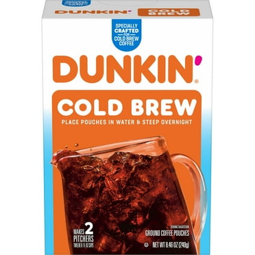 Dunkin’ Cold Brew Ground Coffee Packs, 8.46 oz. Box (Packaging May Vary)