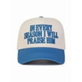 thumbnail image 3 of In Every Season I Will Praise Him Baseball Cap, Adjustable Snapback Hat with Faith Inspired Embroidery, Stylish Christian Headwear for Men and Women, Perfect Daily and Spiritual Accessory, 3 of 5