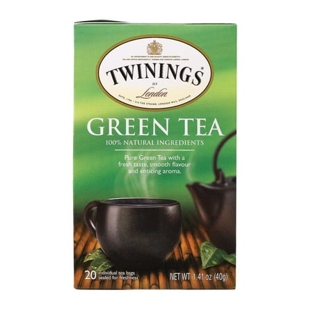 (4 Boxes) Twinings of LondonÃÂÃÂ® Green 20 ct Tea Bags 1.41 oz.