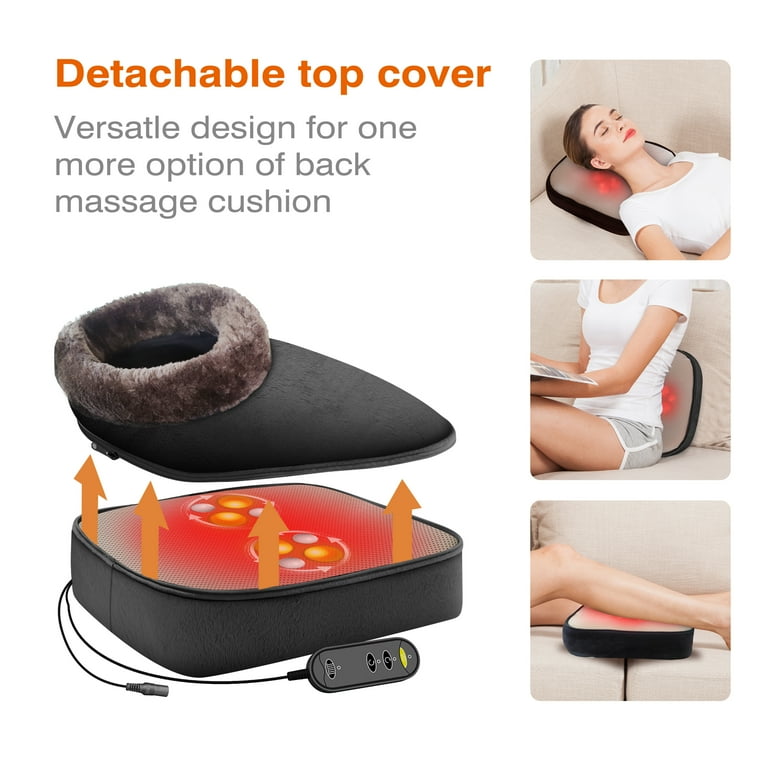 Snailax Shiatsu Foot Warmer 3-in-1 Back Massager, Kneading Foot