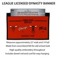 thumbnail image 2 of Chicago Basketball Bull's LARGE 22x14 Wall Hanging Logo Heritage Banner featuring logos from 1966, 1970, 1984 & 1985, 2 of 7