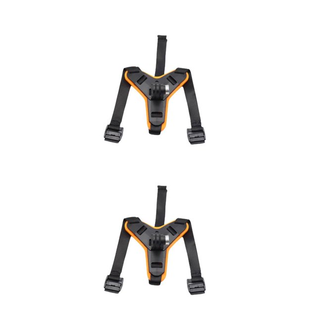 fastboy Plastic Motorcycle Helmet Digital Camera Chin Mount Portable Fast Release Shockproof Motorcycling Holder Stand Accessories Orange 2Set